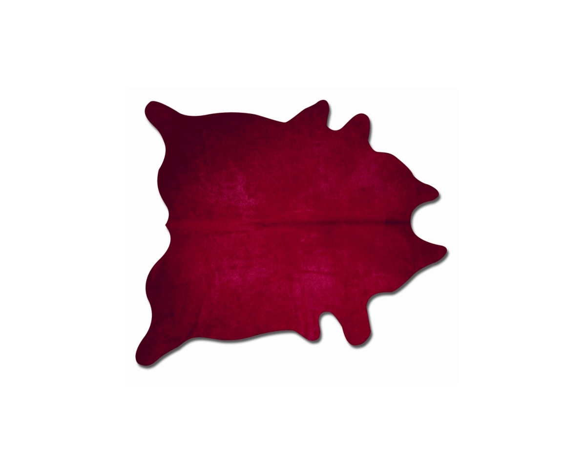 Home Decor Geneva Cowhide Rug | 1-Piece | Burgundy | 5'x7'