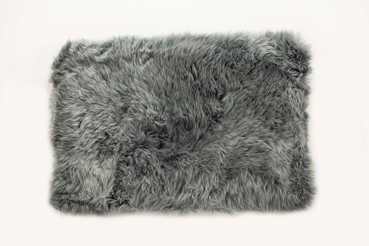 Home Decor Zealand Sheepskin Single Rectangular Rug | 1-Piece | Grey | 2'x3'