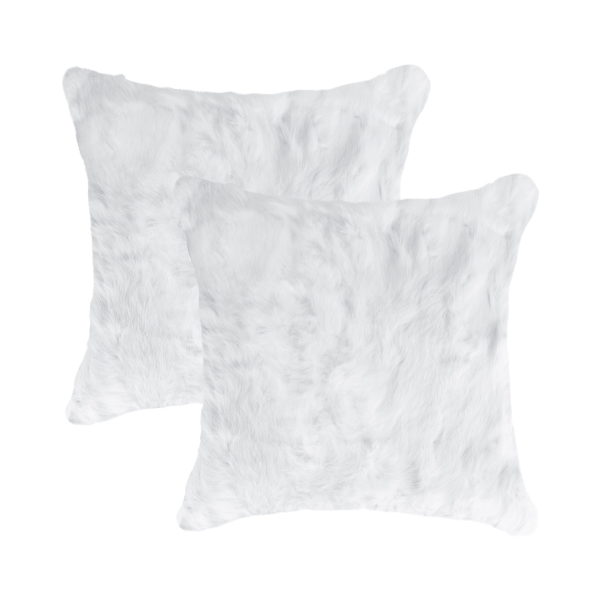 Home Decor Classic Rabbit Pillow | 2-Piece | White | 18'x18'