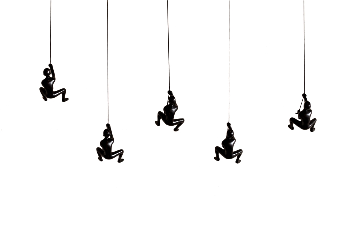 331410030160  Home Decor Classic Wall-Art Sculpture | 5-Piece | Black |