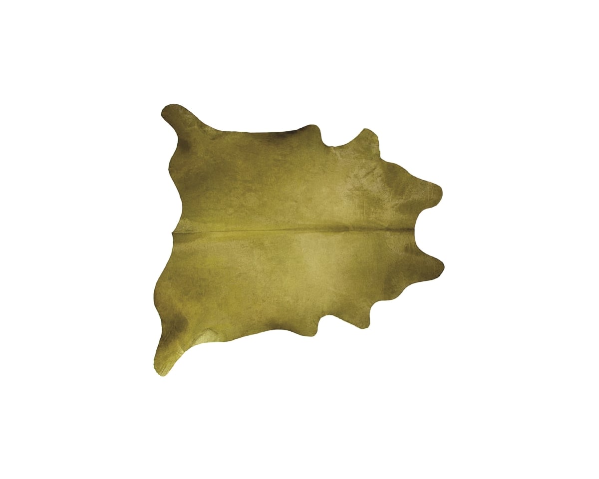 Home Decor Geneva Cowhide Rug | 1-Piece | Lime | 5'x7'