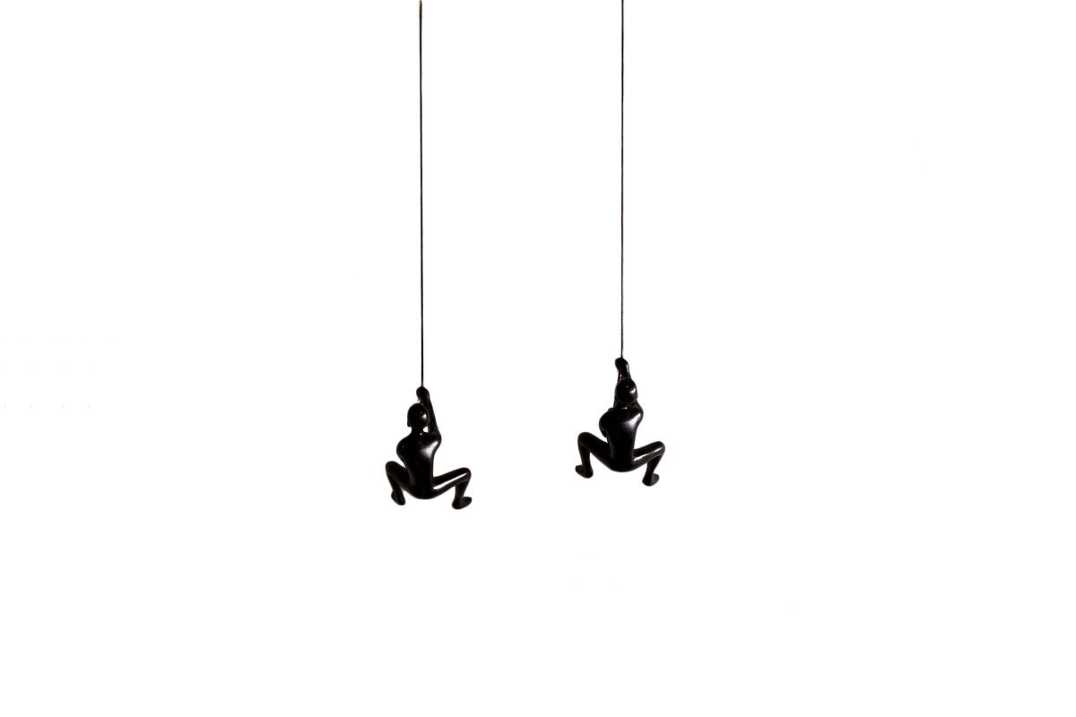 Home Decor Classic Wall-Art Sculpture | 2-Piece | Black |