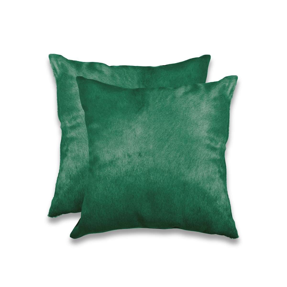 676685043641 Home Decor Torino Cowhide Pillow | 2-Piece | Verde | 18'x18'