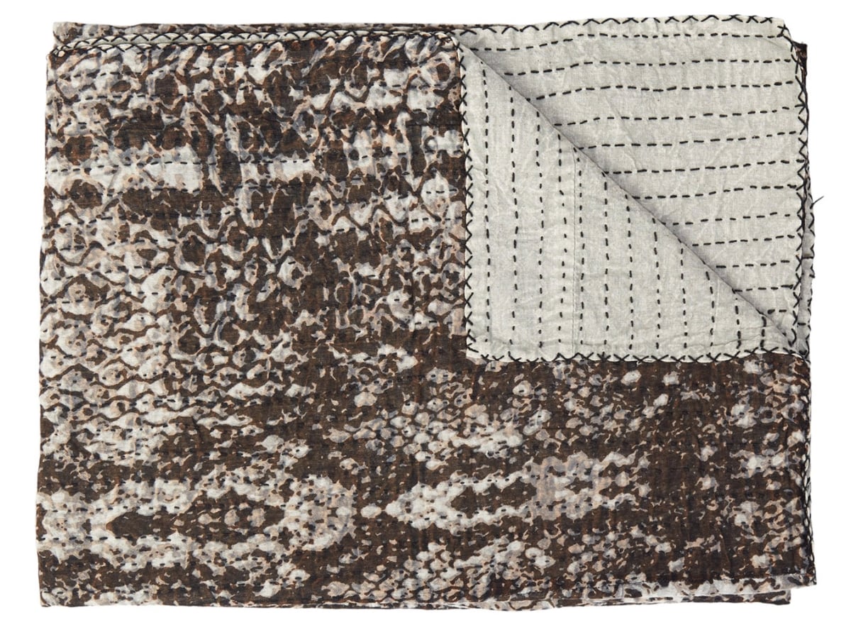 676685039514 Home Decor Kantha Cotton Throw | Multicolor | 50'x70'