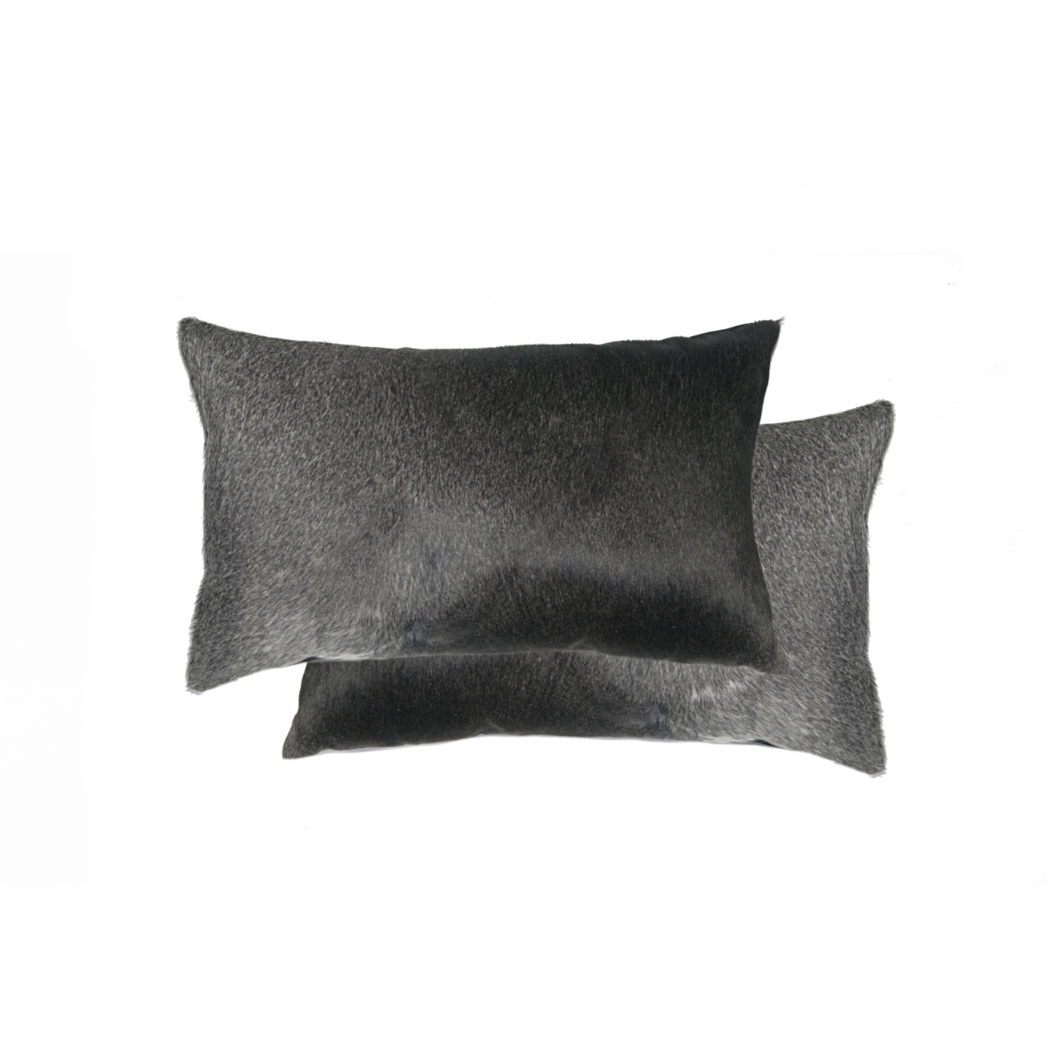 Home Decor 676685043788 Torino Kobe Cowhide Pillow, 2-Piece, Grey & white, 12"x20"