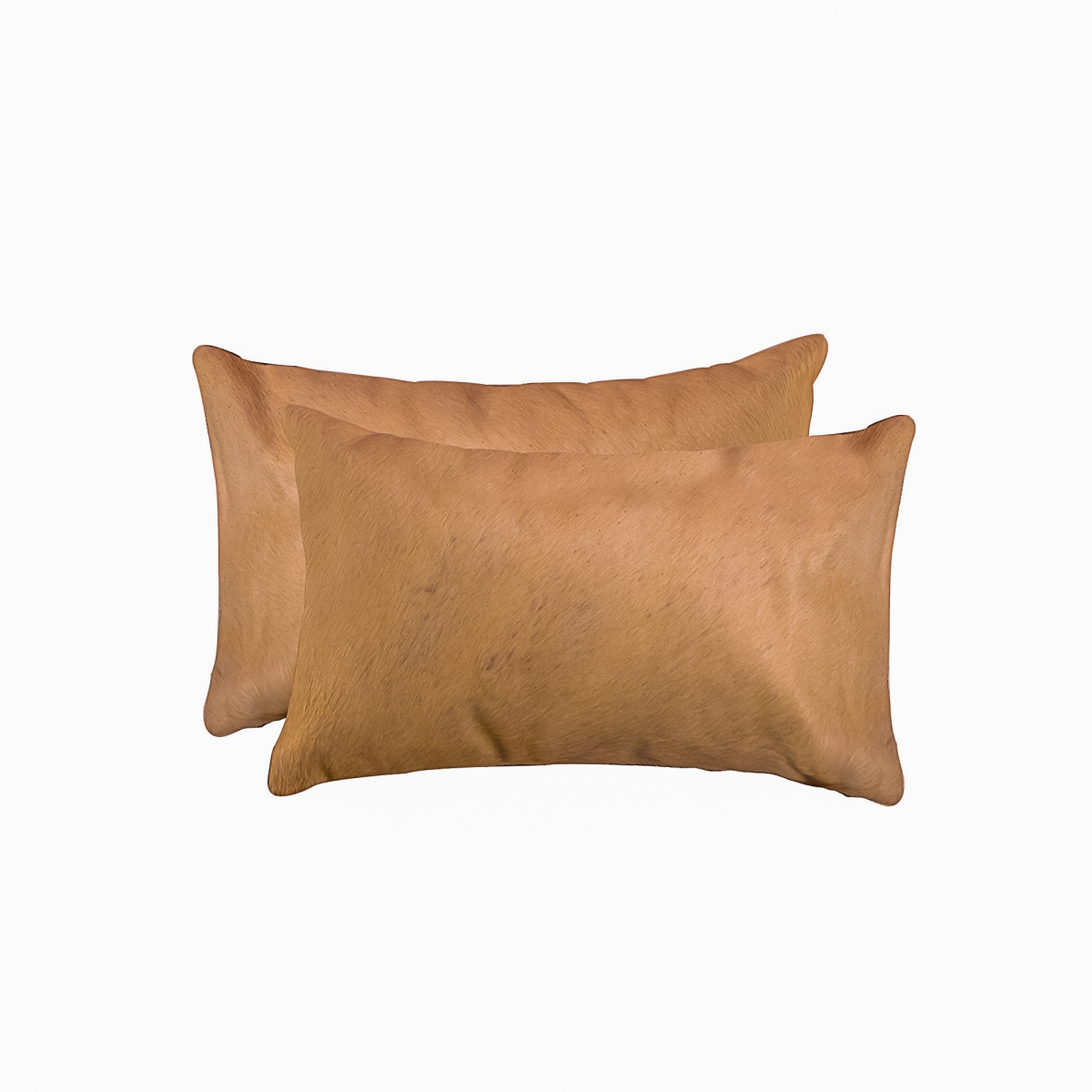 Home Decor 676685043481 Torino Cowhide Pillow, 2-Piece, Tan, 12"x20"