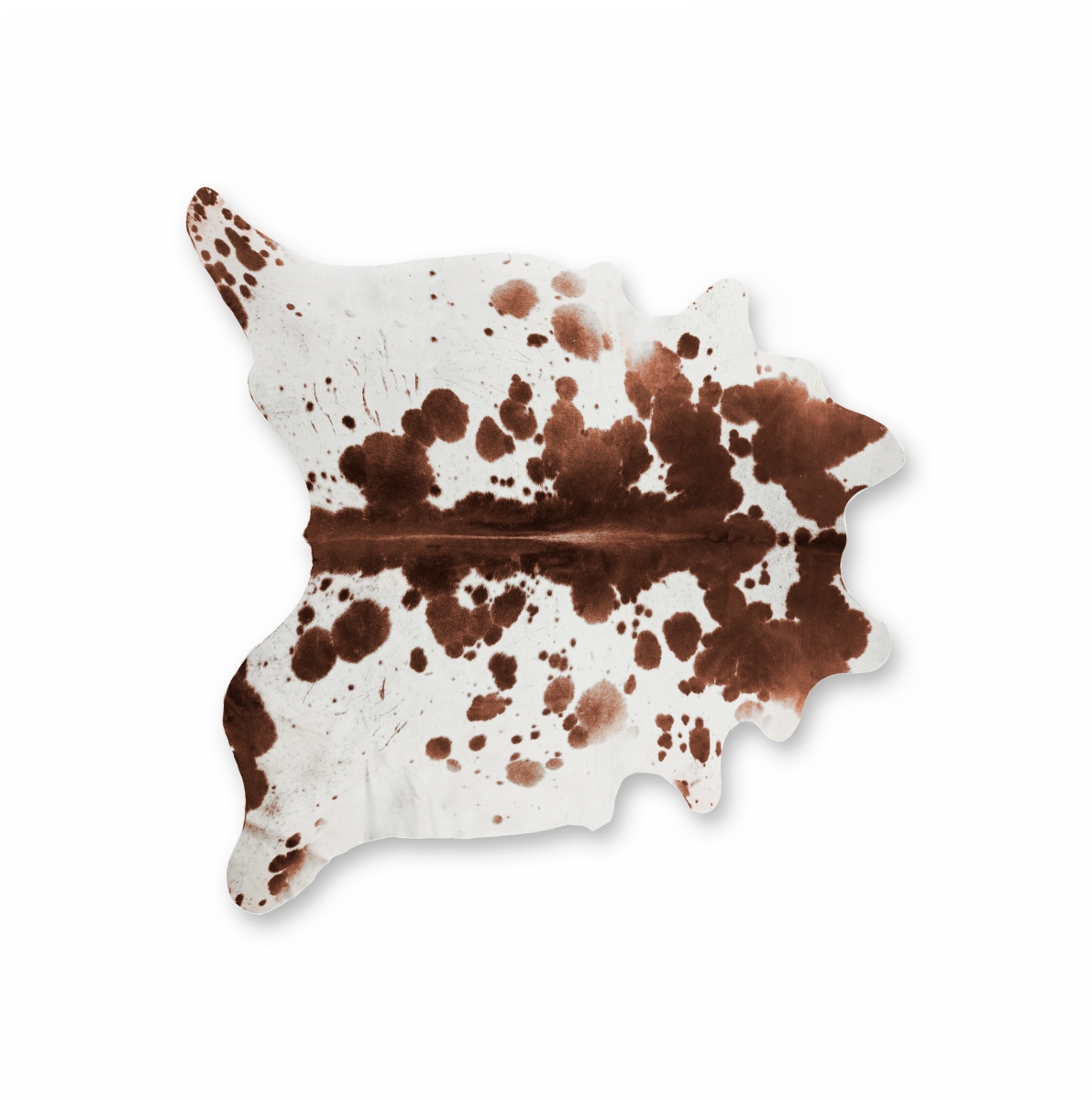 676685001924 6 x 7 ft. Kobe Cowhide Rug - Salt, Pepper Brown & White