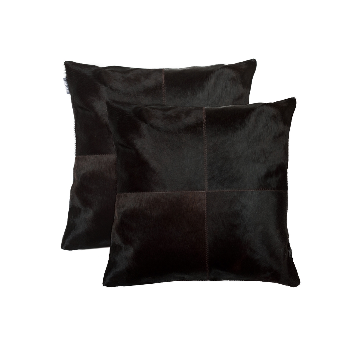 Home Decor 676685045799 Torino Cowhide Pillow, 2-Piece, Brown, 18"x18"