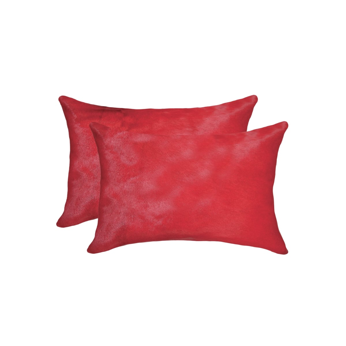 Home Decor 676685043559 Torino Cowhide Pillow, 2-Piece, Firecracker, 12"x20"