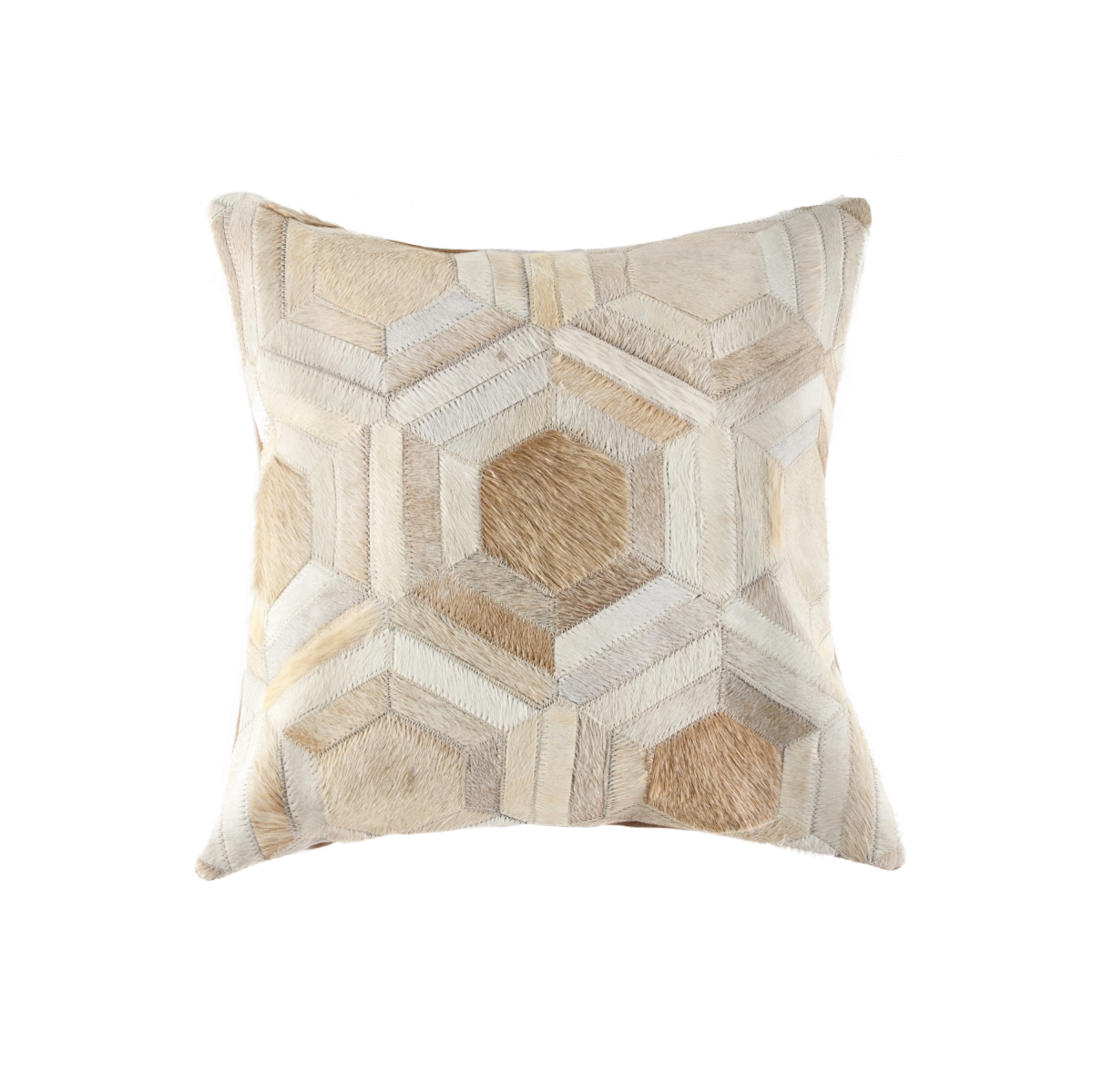 Home Decor 676685042675 Torino Cowhide Pillow, 1-Piece, , 18"x18"