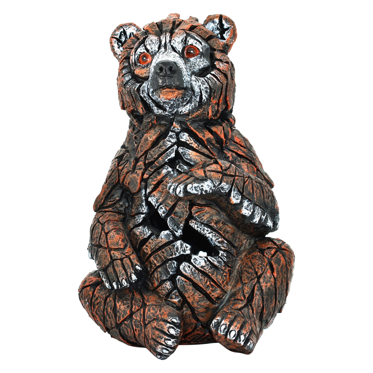 Wilderness Bear Cub Statue - Brown - 1-Piece - Durable Stone Resin