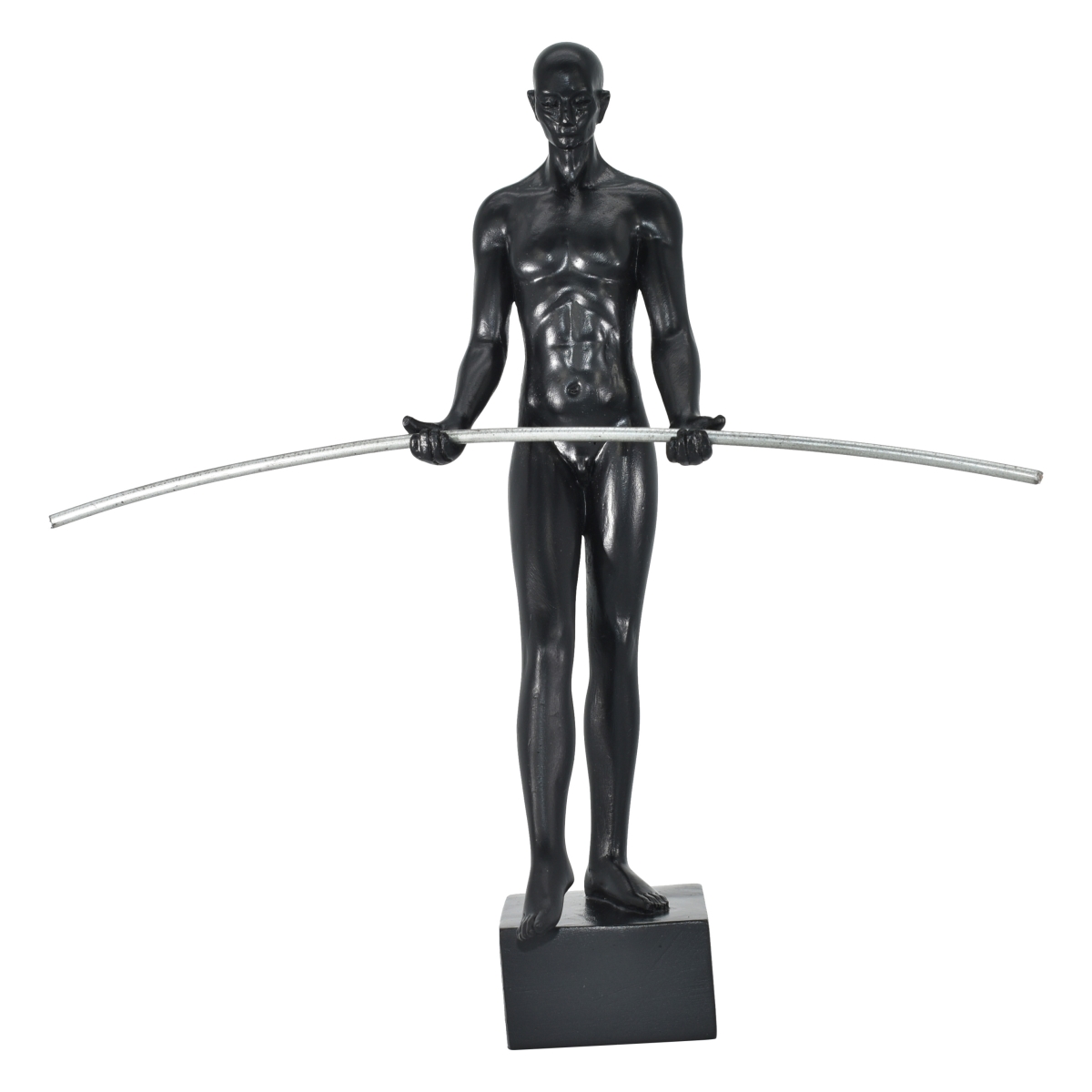 Adam & Friends Home Decor Tight-Rope Walker Black Base Sculpture 1-Piece Black
