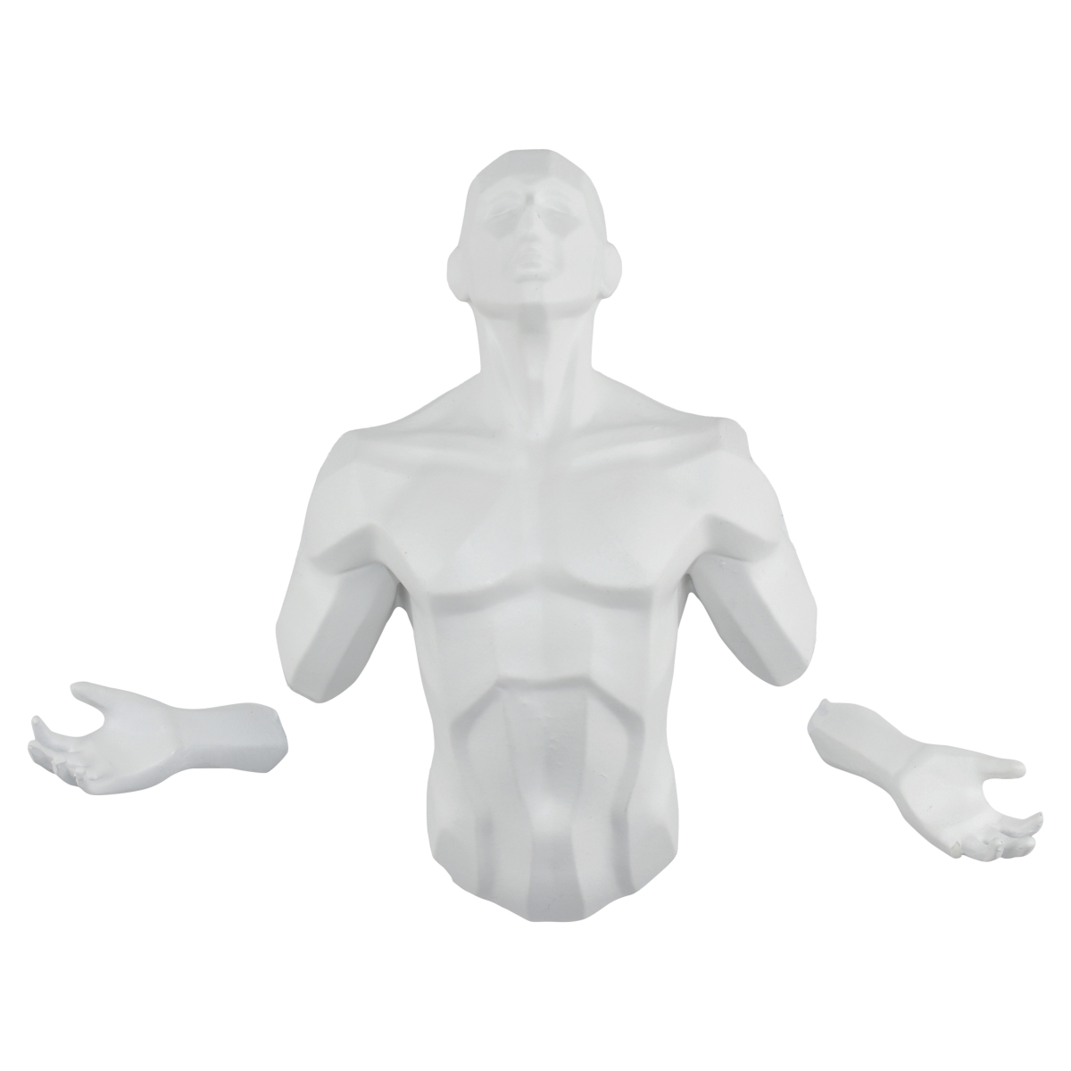 676685055422 Adam & Friends Home Decor Emerging Man Sculpture | 1-Piece | White