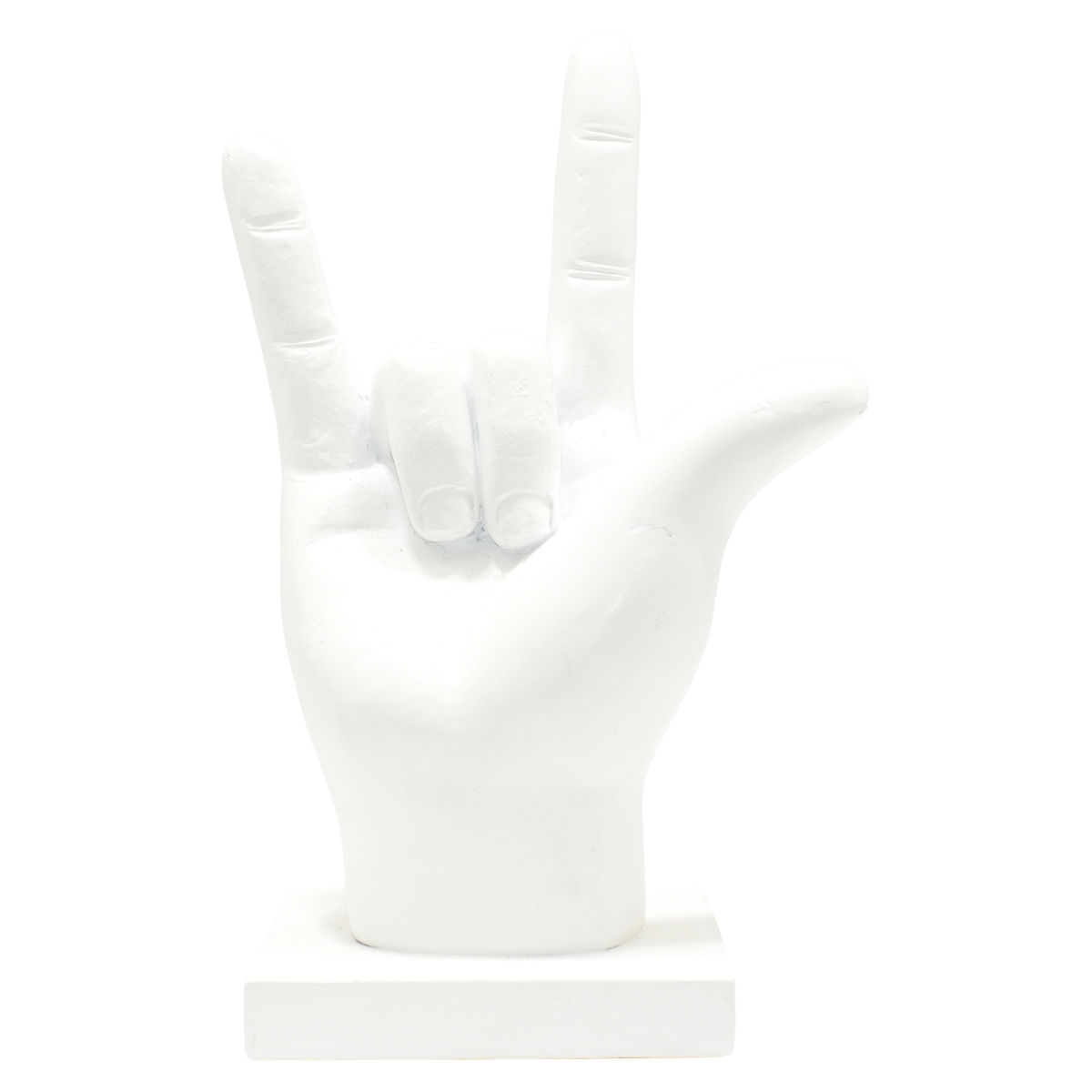 Adam & Friends Home Decor I Love You Sculpture 1-Piece White