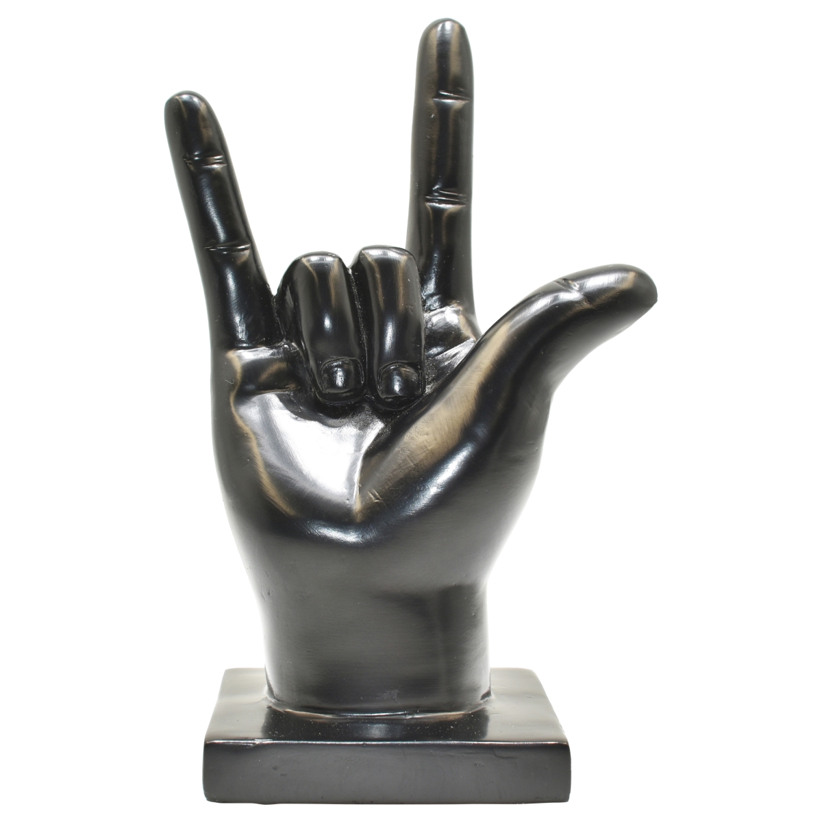 Adam & Friends Home Decor I Love You Sculpture 1-Piece Black