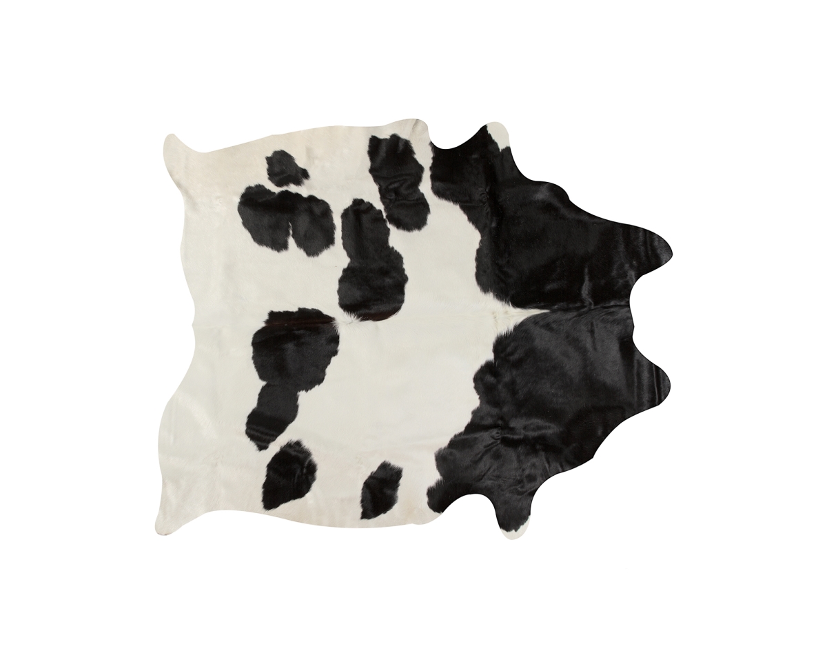 6 x 7 ft. Kobe Cowhide Rug - White & Black