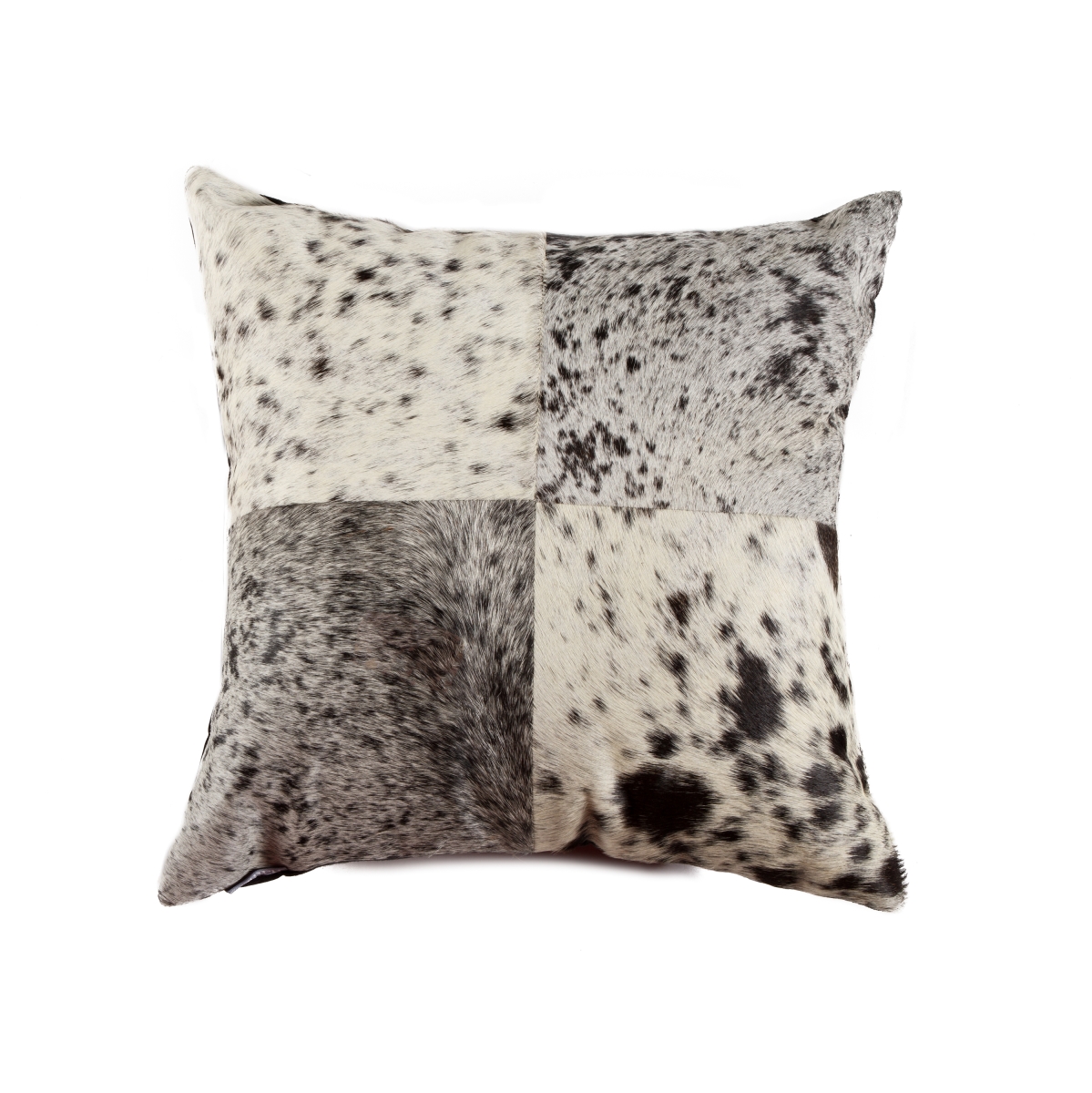 18 x 18 in. Torino Quattro Pillow - Salt & Pepper Black & White