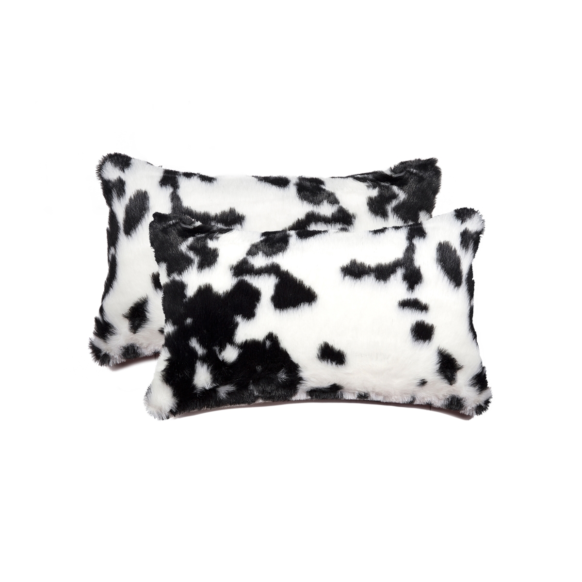 676685041210 12 x 20 in. Belton Sheepskin Pillow - Sugarland Black & White - Pack of 2