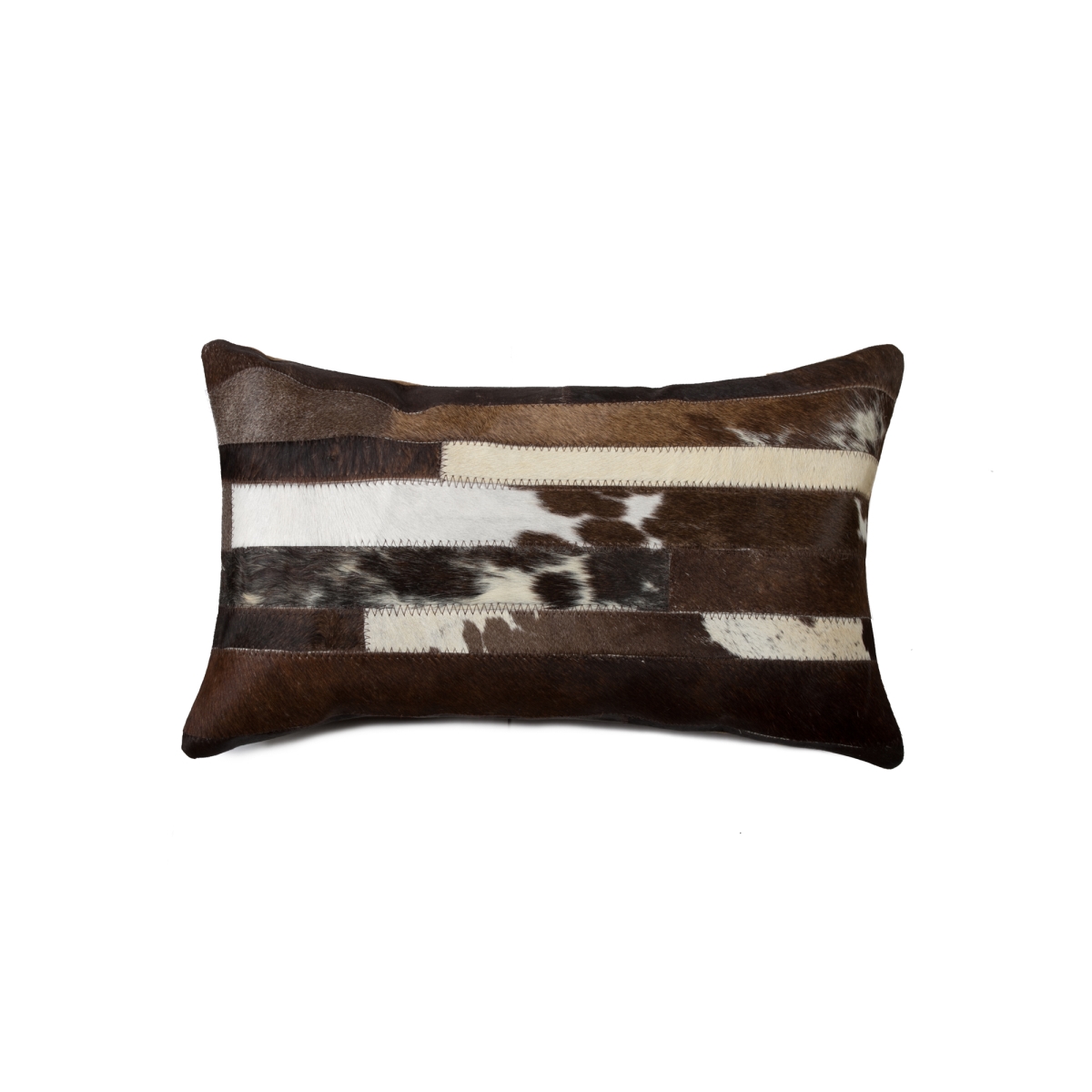 12 x 20 in. Torino Madrid Pillow - Chocolate & White