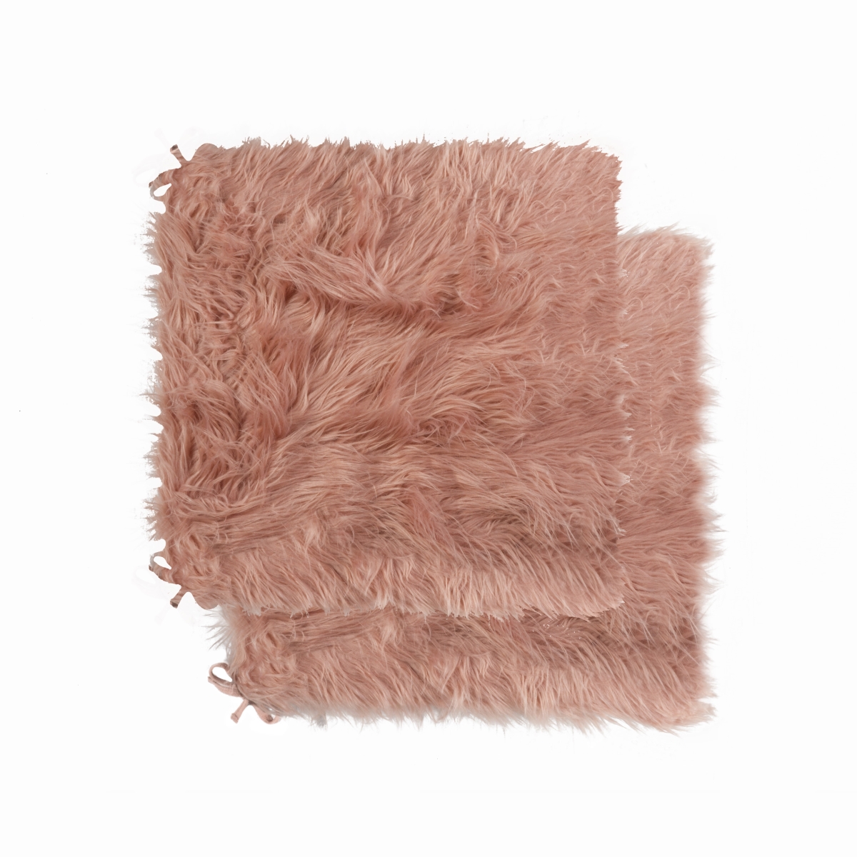 676685045362 16 x 16 in. Laredo Seat Cushion - Dusty Rose - Pack of 2 -  LUXE FAUX FUR