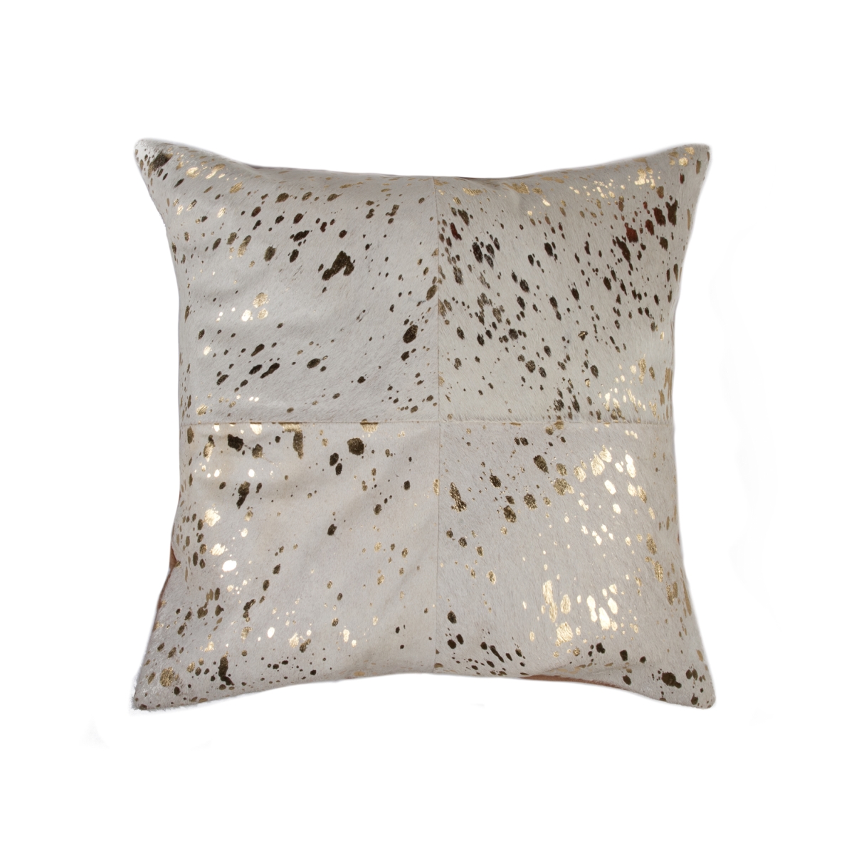 18 x 18 in. Torino Quattro Pillow -  & Gold