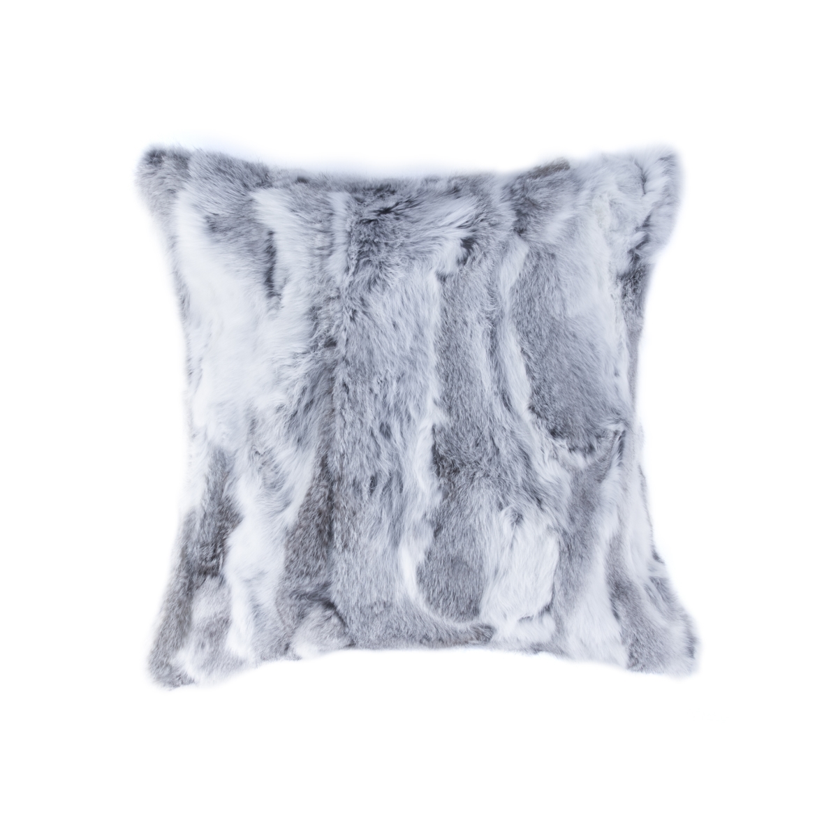 Picture of Natural 676685047052 18 x 18 in. Rabbit Fur Pillow - Grey