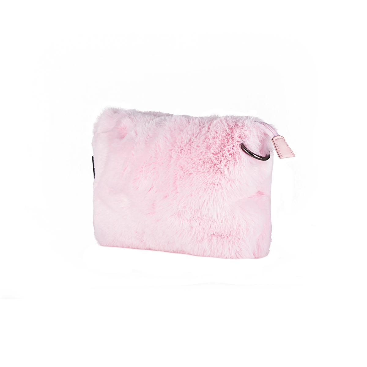 Faux Fur Purse - Pink