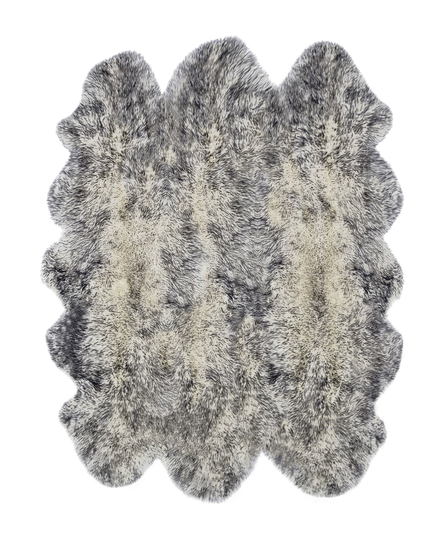 5 x 6 ft. New Zealand Sexto Sheepskin Rug - Gradient Grey