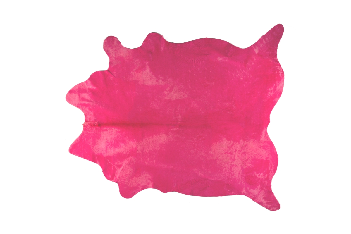 Home Decor Geneva Cowhide Rug | 1-Piece | Soft pink | 5'x7'