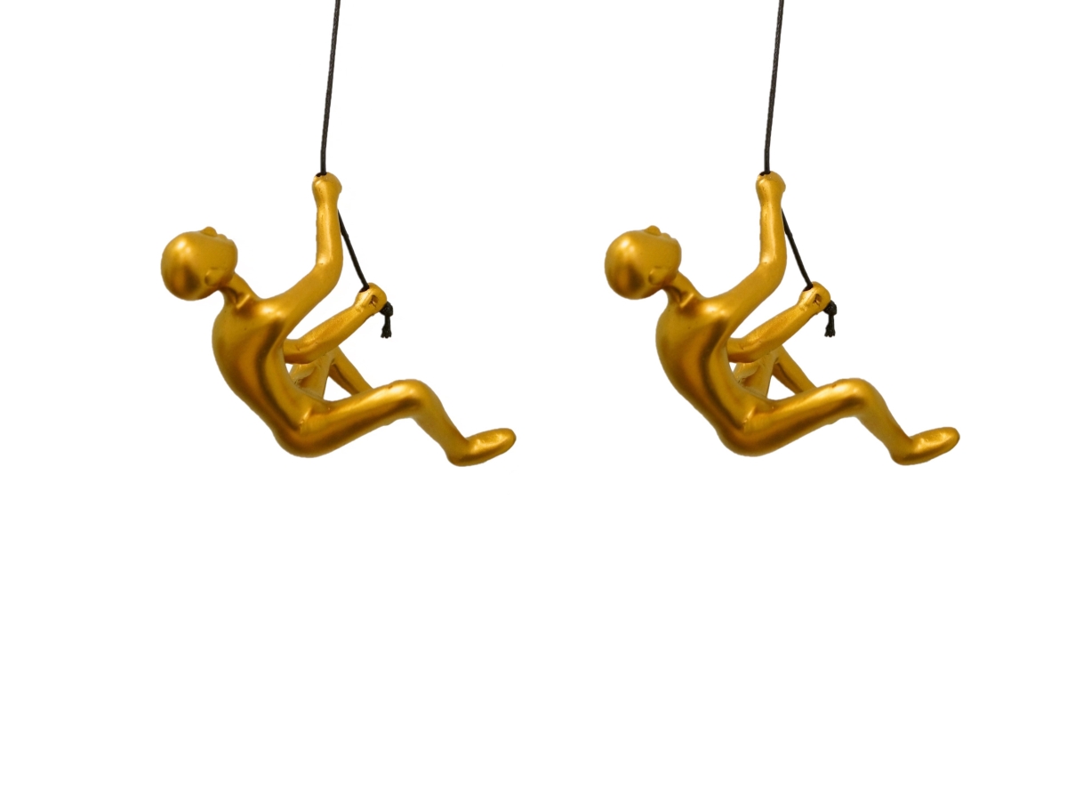 Home Decor Classic Wall-Art Sculpture | 2-Piece | Gold |