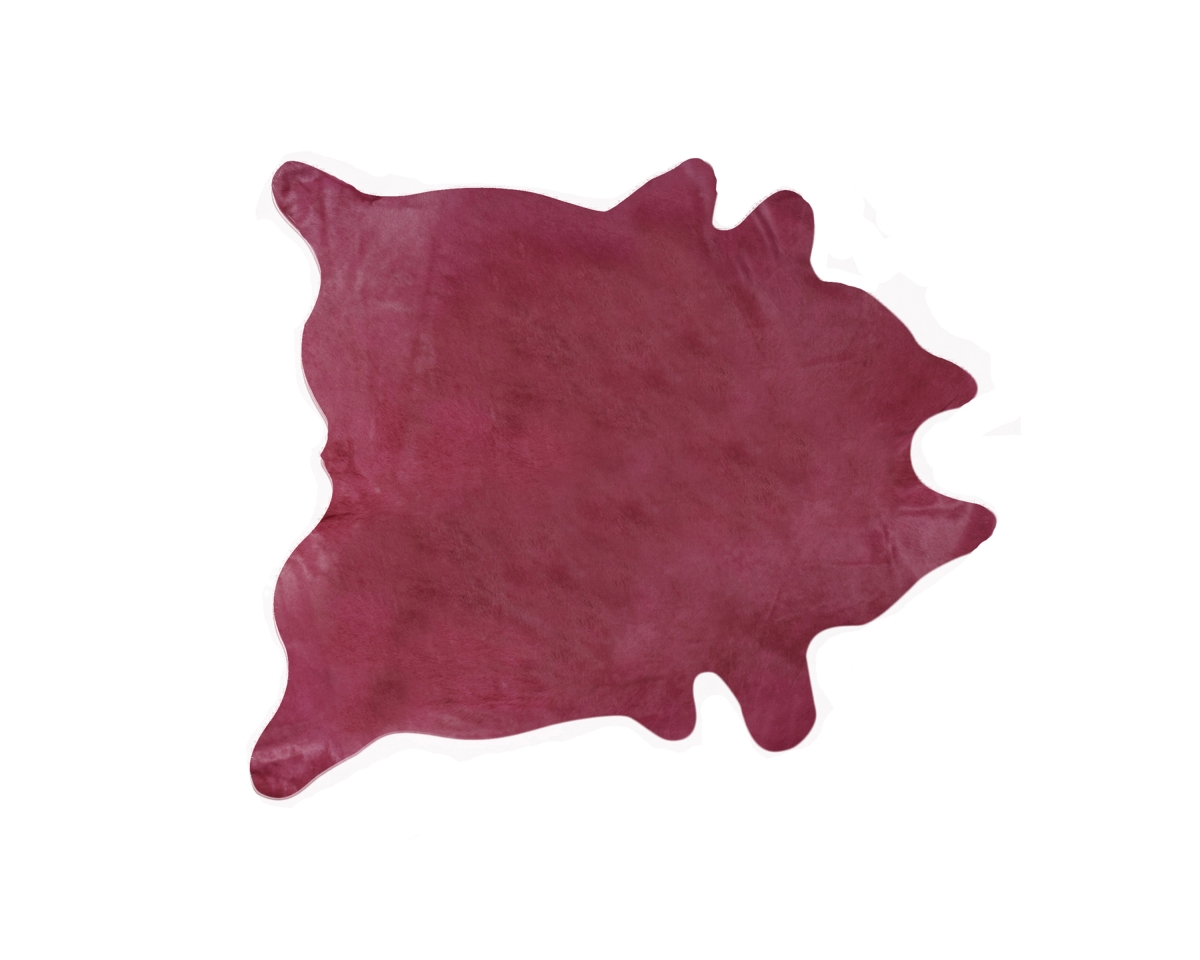 Home Decor Geneva Cowhide Rug | 1-Piece | Fuchsia | 6'x7'