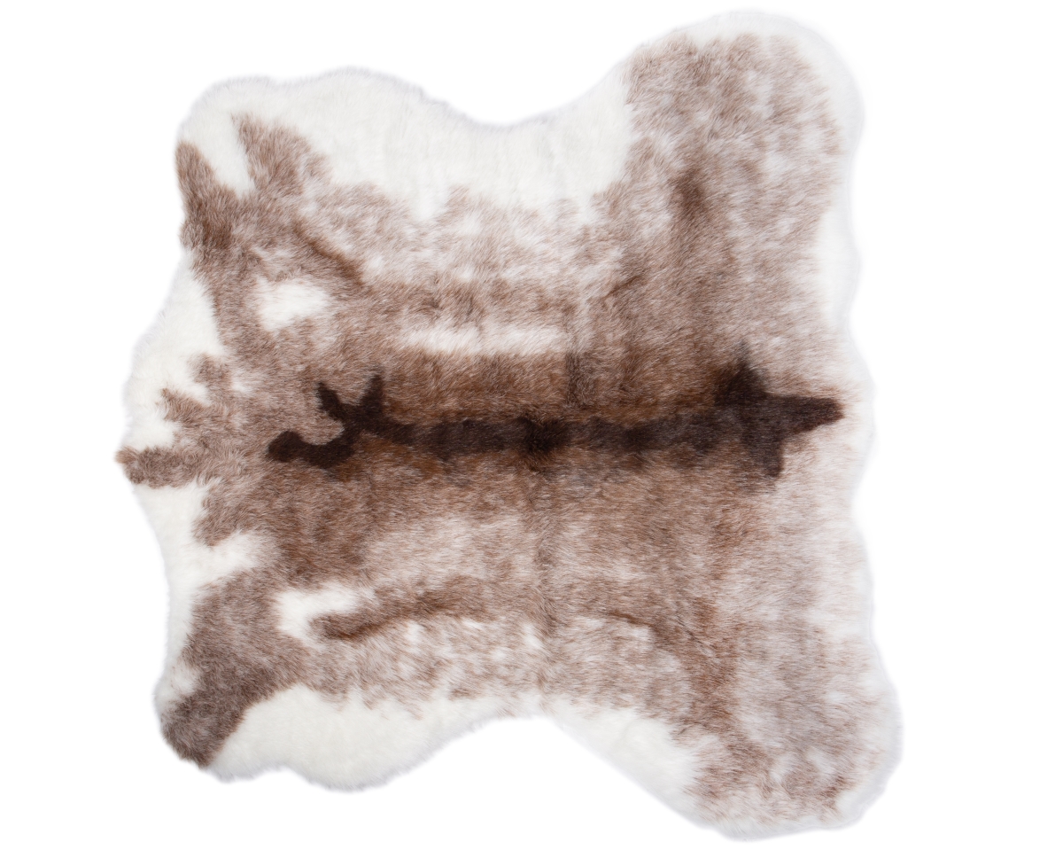 Home Decor Classic Faux Hide Rug | 1-Piece | Reindeer | 4.25'x'5