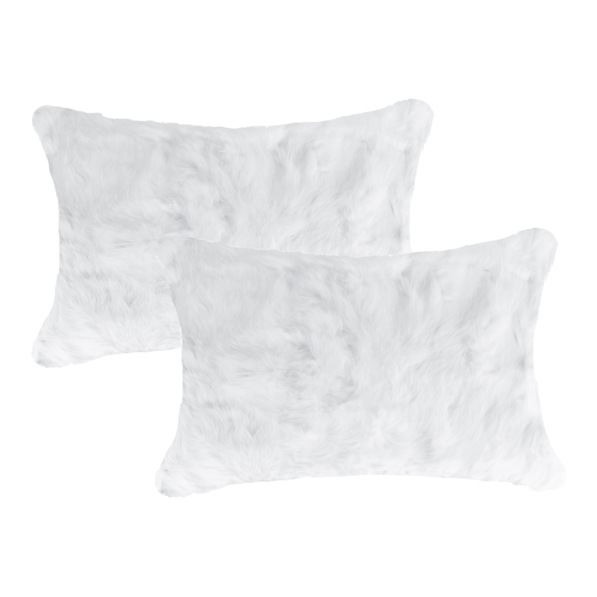Home Decor Classic Rabbit Pillow | 2-Piece | White | 12'x20'