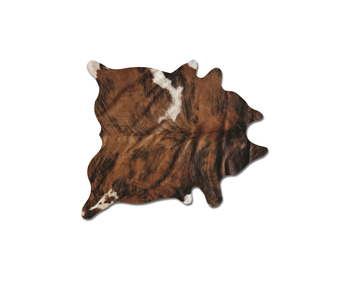 Home Decor Kobe Cowhide Rug | 1-Piece | Classic brindle | 5'x7'