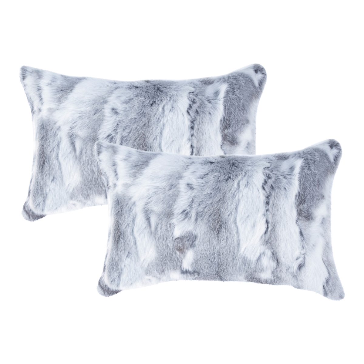 Home Decor Classic Rabbit Pillow | 2-Piece | Grey | 12'x20'
