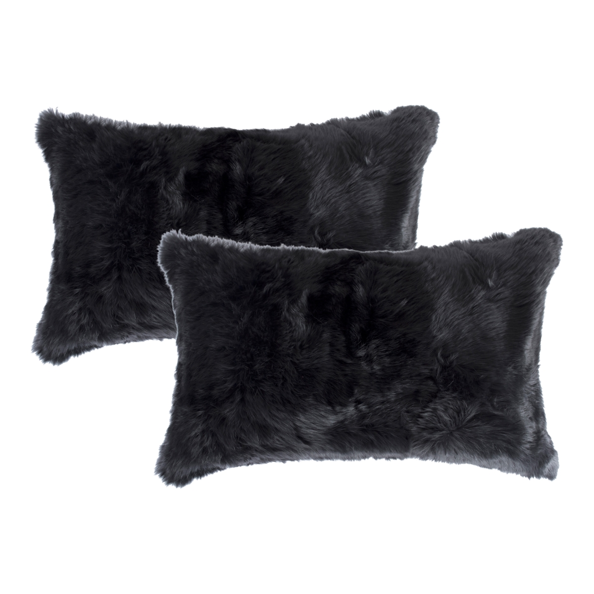Home Decor Classic Rabbit Pillow | 2-Piece | Black | 12'x20'