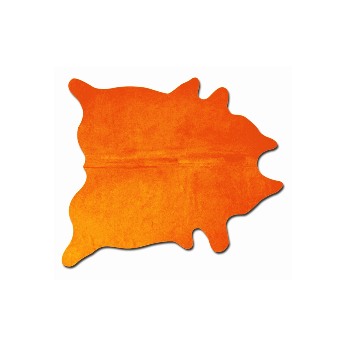 Home Decor Geneva Cowhide Rug | 1-Piece | Orange | 6'x7'