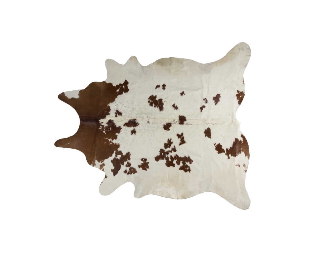 Home Decor Kobe Cowhide Rug | 1-Piece | White/brown | 6'x7'