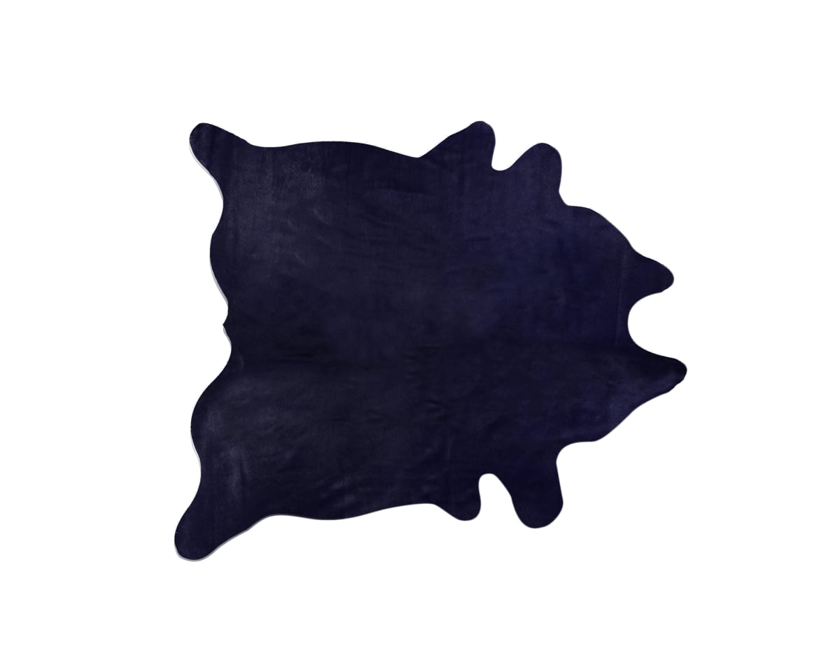 Home Decor Geneva Cowhide Rug | 1-Piece | Midnight | 6'x7'
