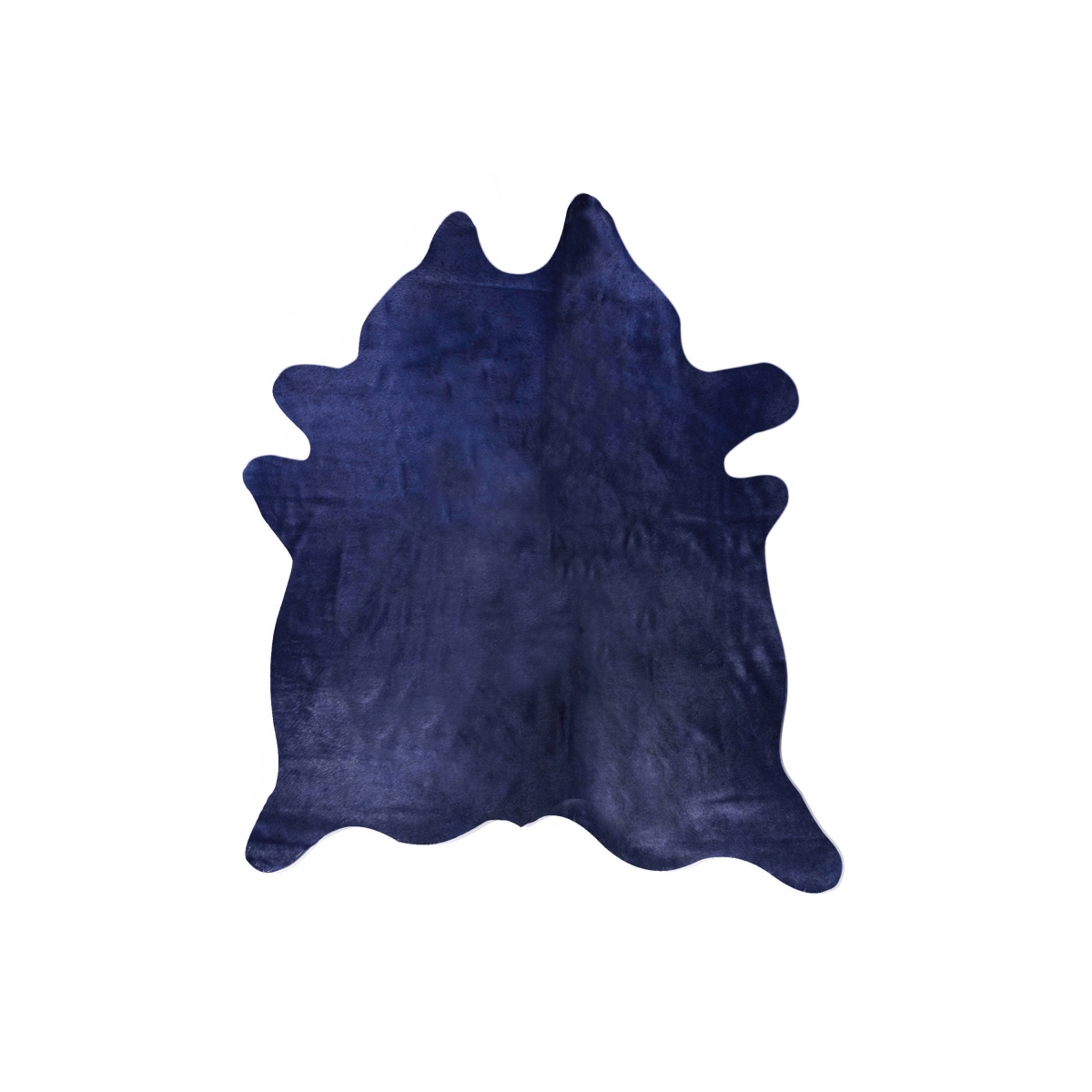 676685001917 Home Decor Geneva Cowhide Rug | 1-Piece | Navy | 6'x7'