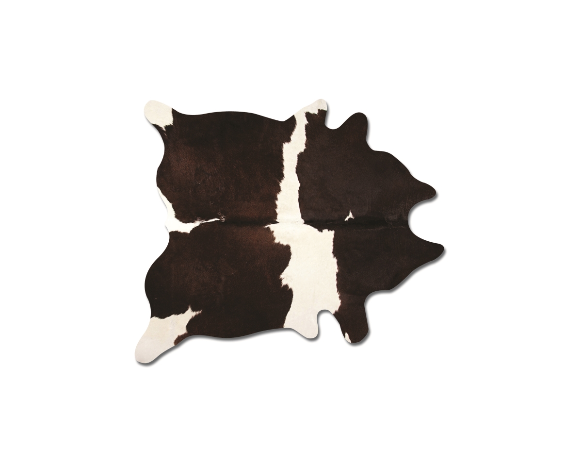 Home Decor Kobe Cowhide Rug | 1-Piece | Chocolate & white | 5'x7'