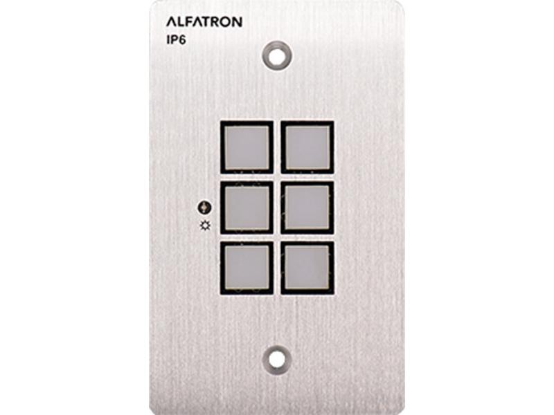 ALF-IP6 6 Button Control Keypad with TCP-IP & US 1 Gang
