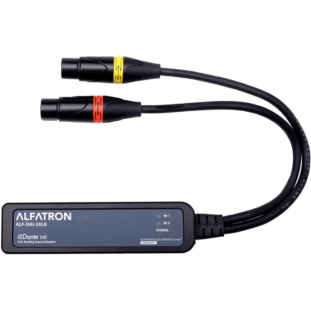 ALF-DAI-2XLR 2 Channel Analog Input Adapter Dante