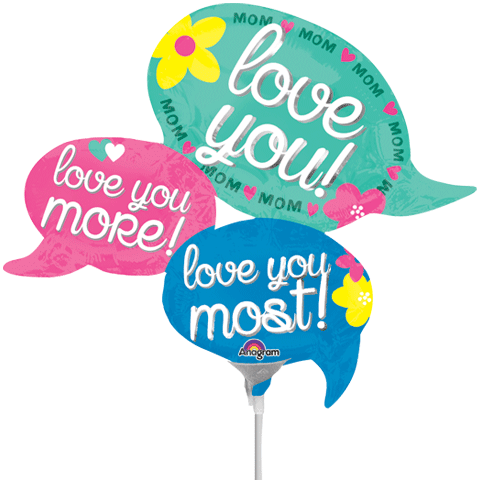 Picture of Loftus International A3-2382 Love Mom Bubble Mini Shape Party Balloon