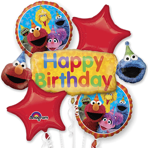 Picture of Loftus International A3-4398 Sesame Street Fun Bouquet of Balloons