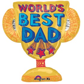 Picture of Loftus International A2-6023 Best Dad Trophy Super Shape Balloon
