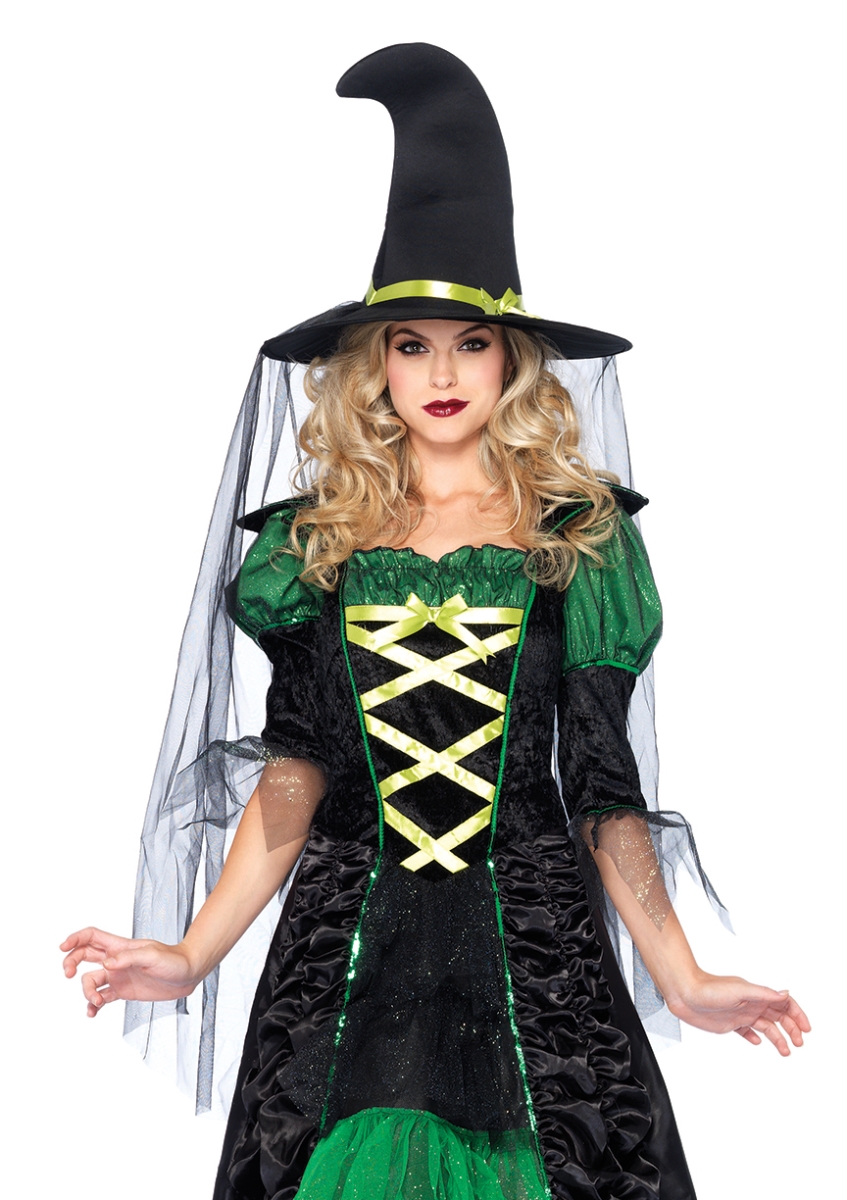 Picture of Leg Avenue 85240 17904 Womens Storybook Witch&#44; Black & Green - Extra Large
