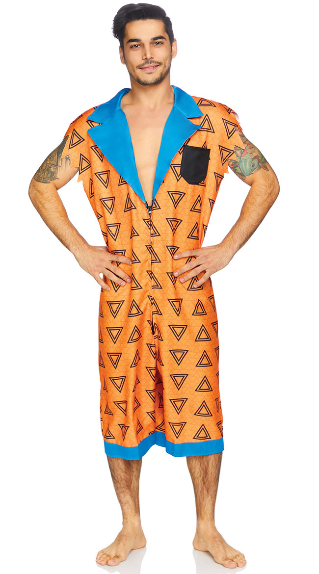 86843 10105 Mens Bedrock Bro Costume, Multi Color - Small & Medium