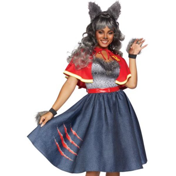 Picture of Leg Avenue 86848 10101 Womens Teen Wolf Costume, Multi Color - Small