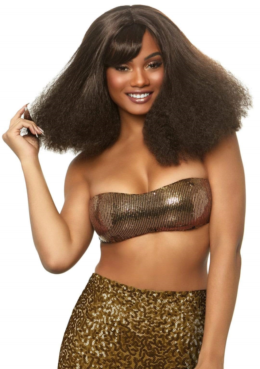 A2731 07722 Diva Disco Wig, Brown - One Size